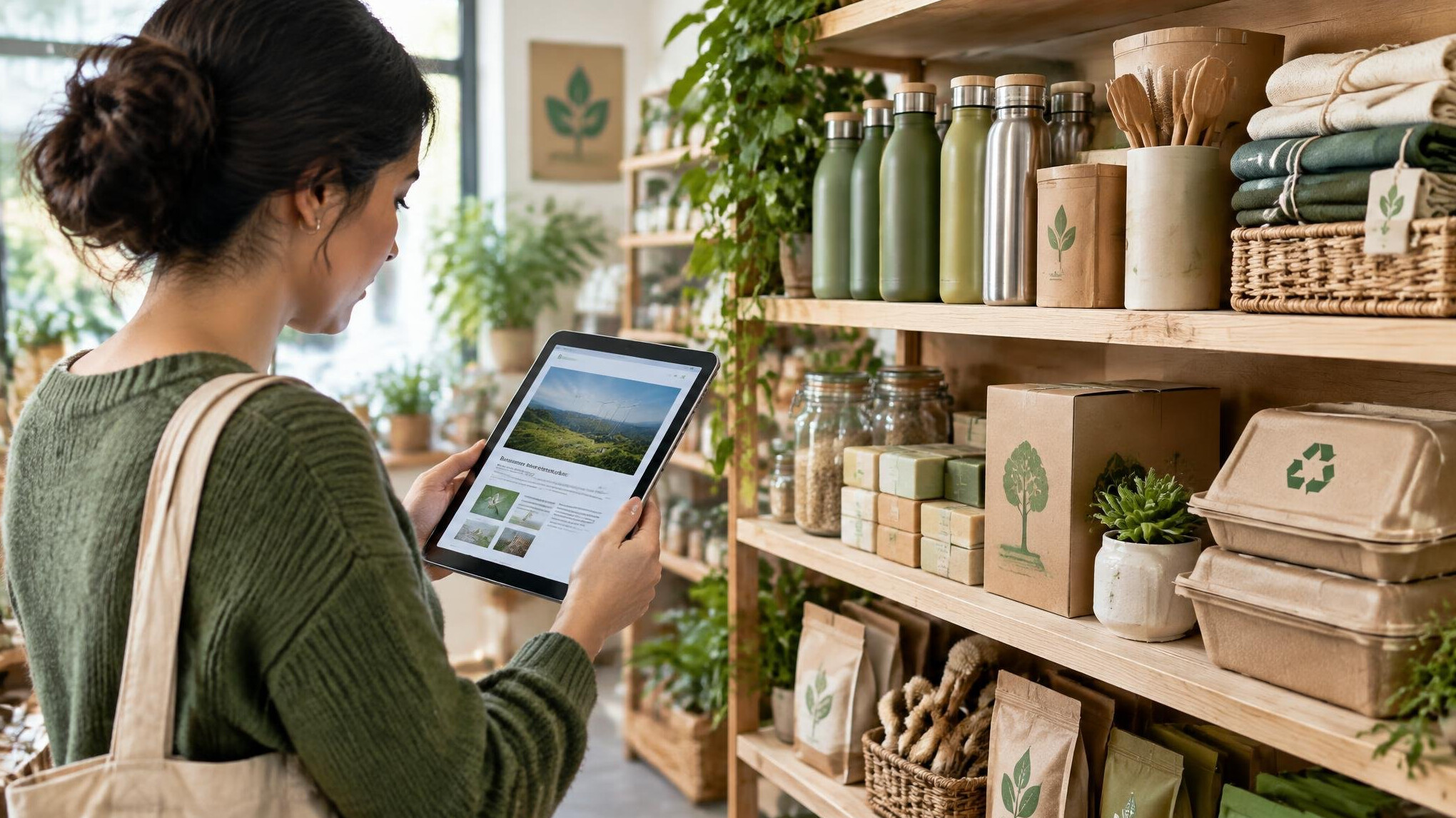 person reading news on tablet