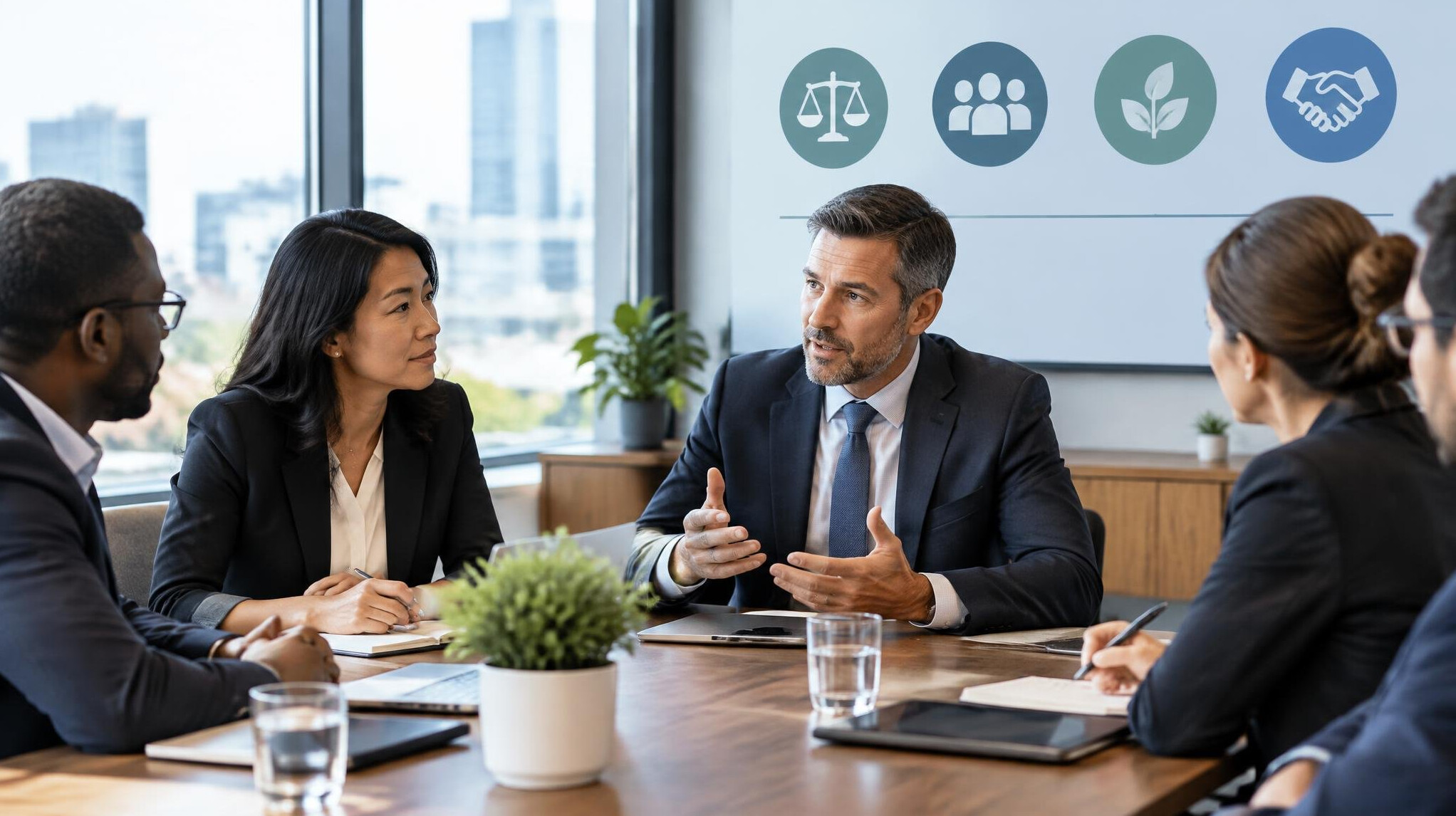 corporate ethics meeting