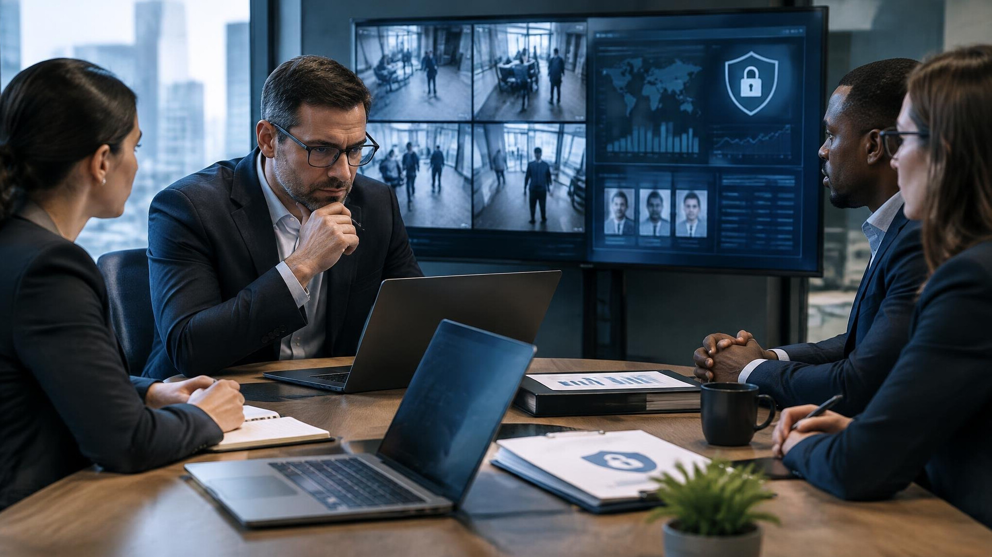 surveillance expert analyzing data