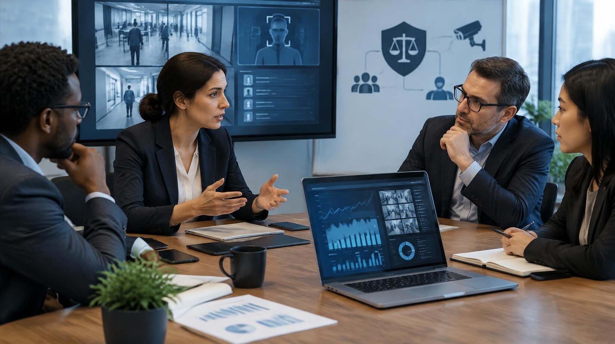 business team discussing ethics